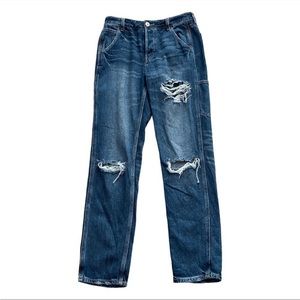 American Eagle Hi-Rise Tomgirl Jeans Size 6 Long